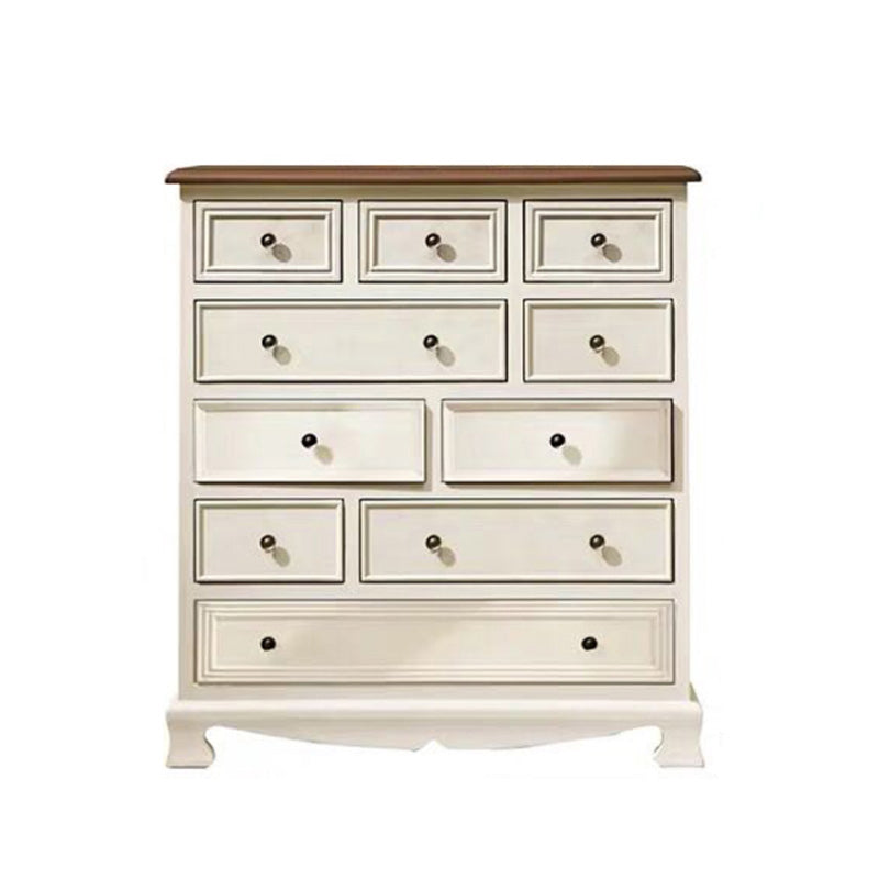 Coastal Chest Dresser Solid Wood Dresser with 8/10/12 Drawers