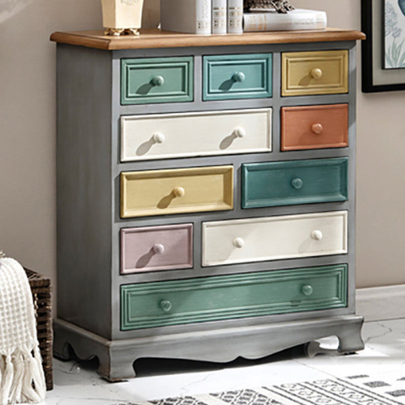 Coastal Chest Dresser Solid Wood Dresser with 8/10/12 Drawers