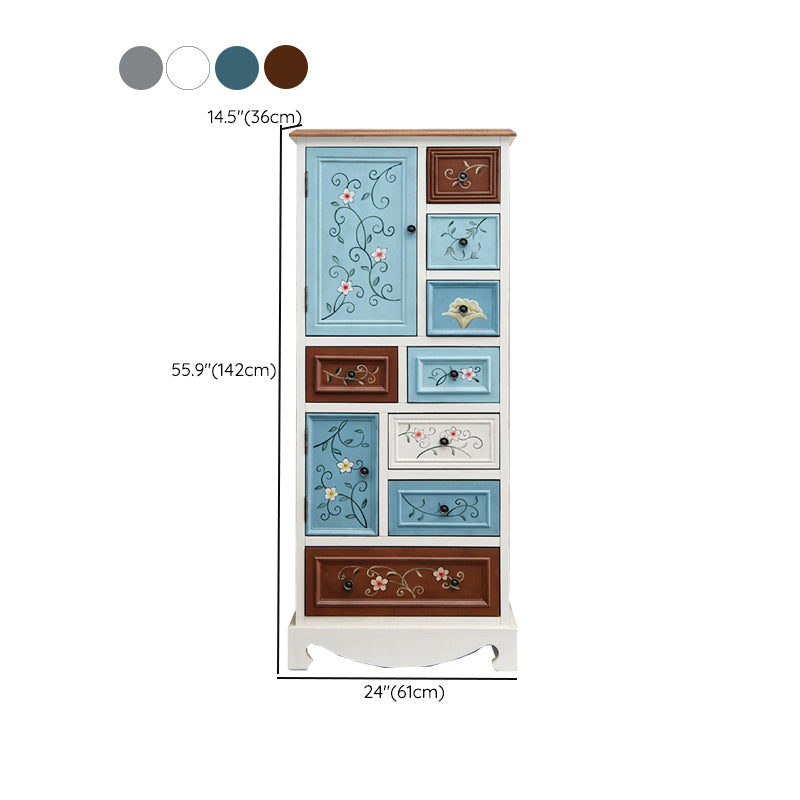 Coastal Chest Dresser Solid Wood Dresser with 8/10/12 Drawers