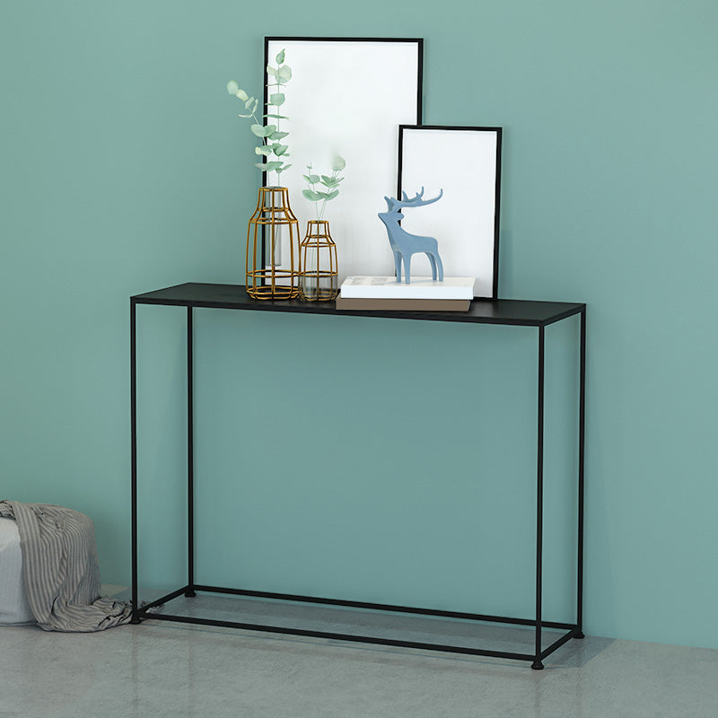 Contemporary Rectangle Console Accent Table Antique Finish Sofa Table