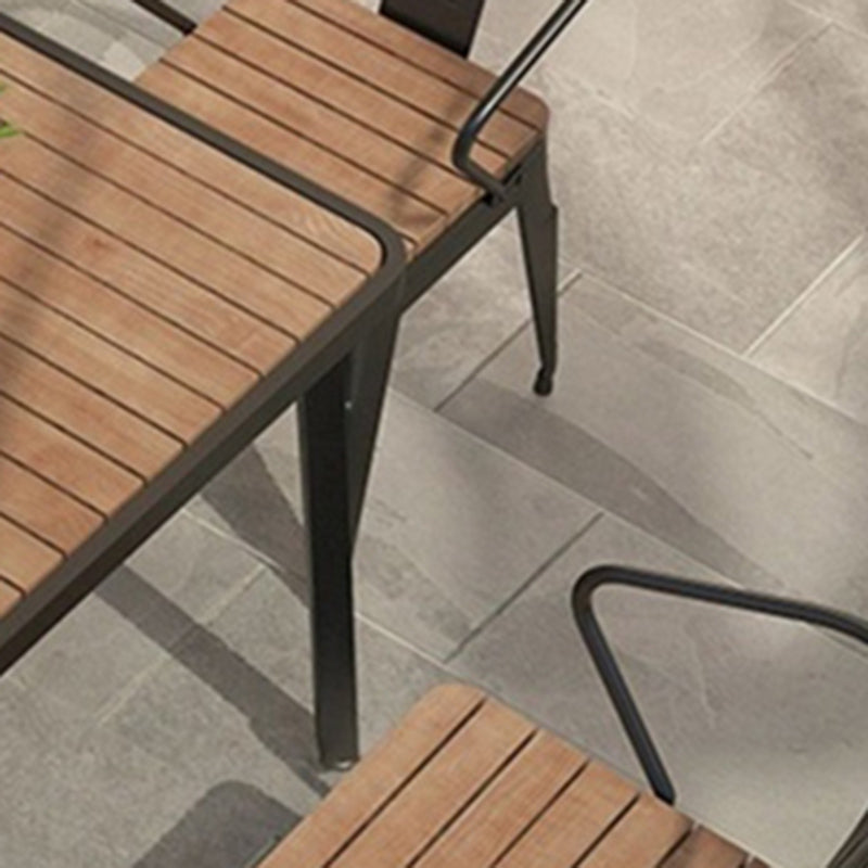 Industrial 1/2/5/7 Pieces Dining Set Reclaimed Wood Dining Table Set for Outdoor