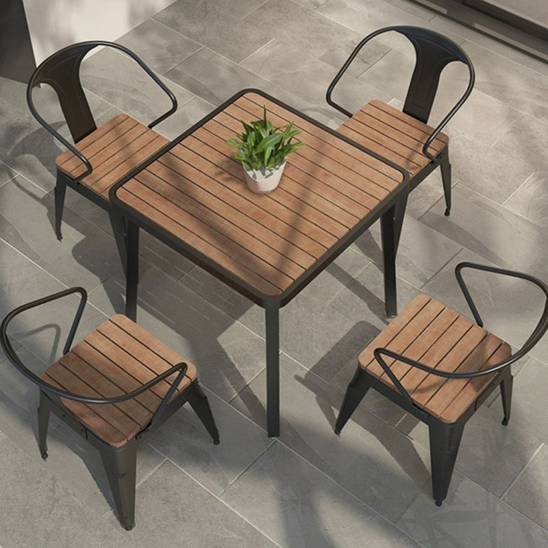 Industrial 1/2/5/7 Pieces Dining Set Reclaimed Wood Dining Table Set for Outdoor