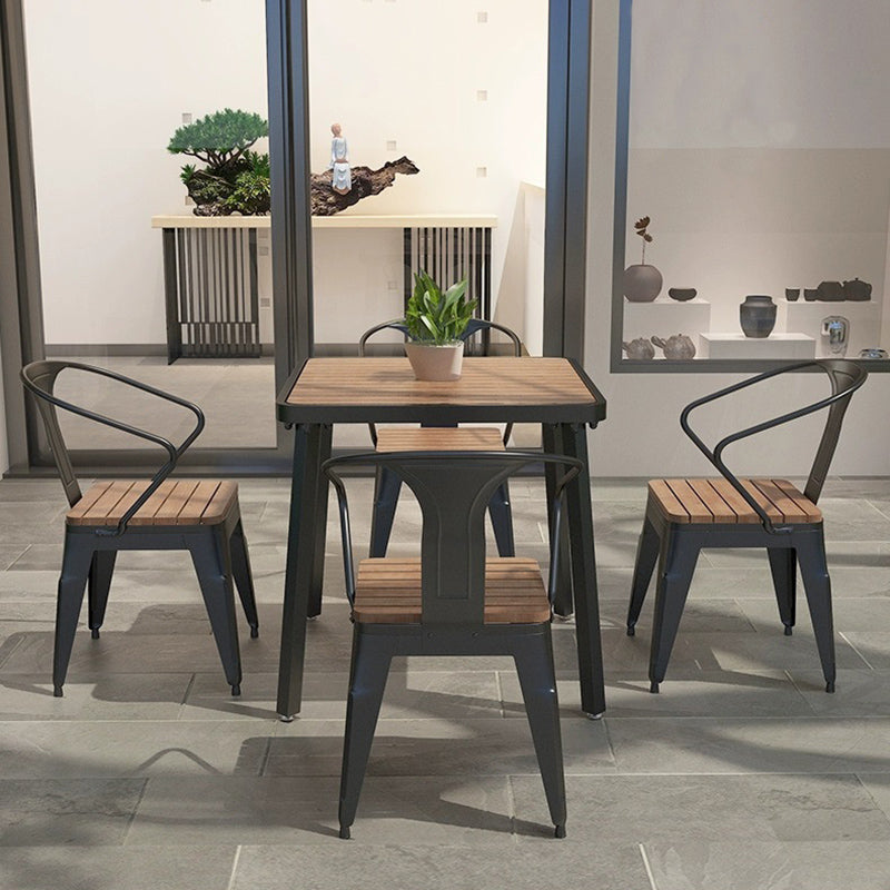 Industrial 1/2/5/7 Pieces Dining Set Reclaimed Wood Dining Table Set for Outdoor