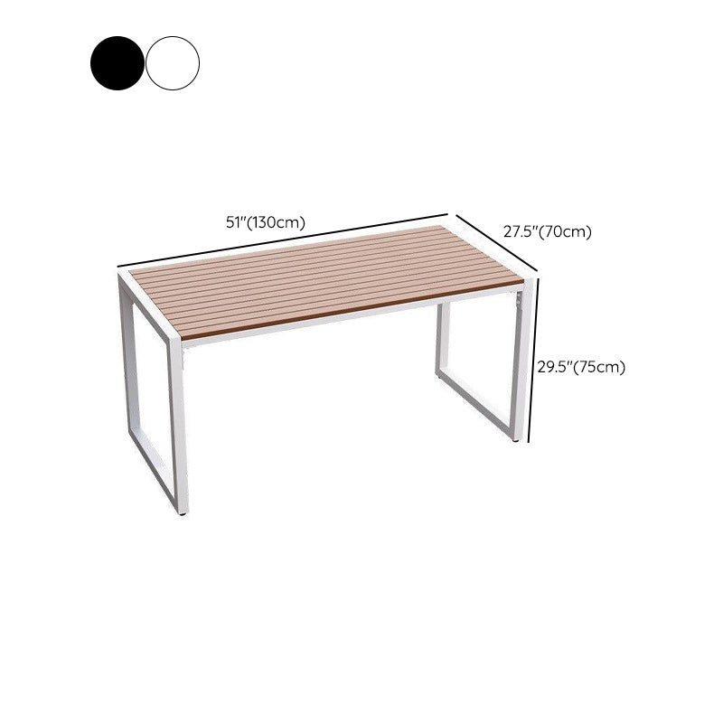 Modern 1/3  Pieces Rectangular Picnic Table Reclaimed Wood Dining Picnic Table