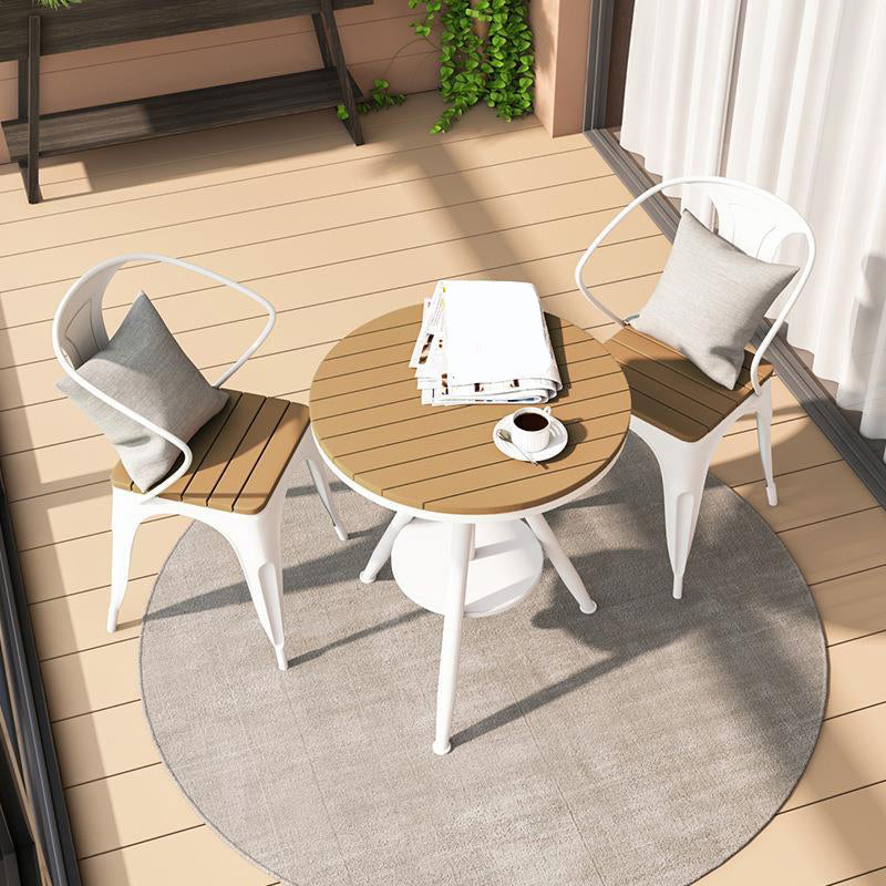 Industrial Style 1/2/3/5 Pieces Dining Set Reclaimed Wood Dining Table Set for Outdoor