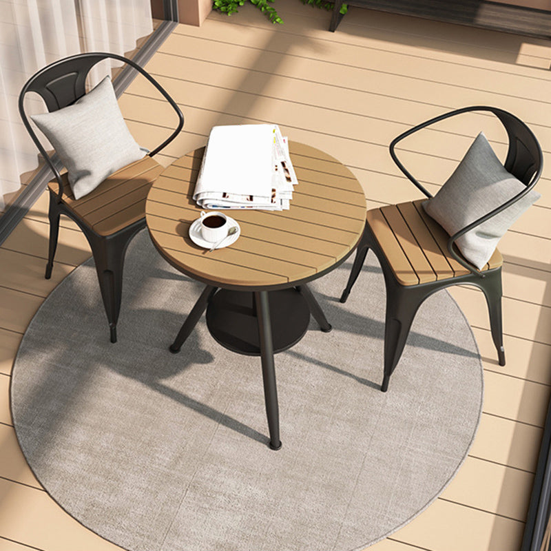 Industrial Style 1/2/3/5 Pieces Dining Set Reclaimed Wood Dining Table Set for Outdoor