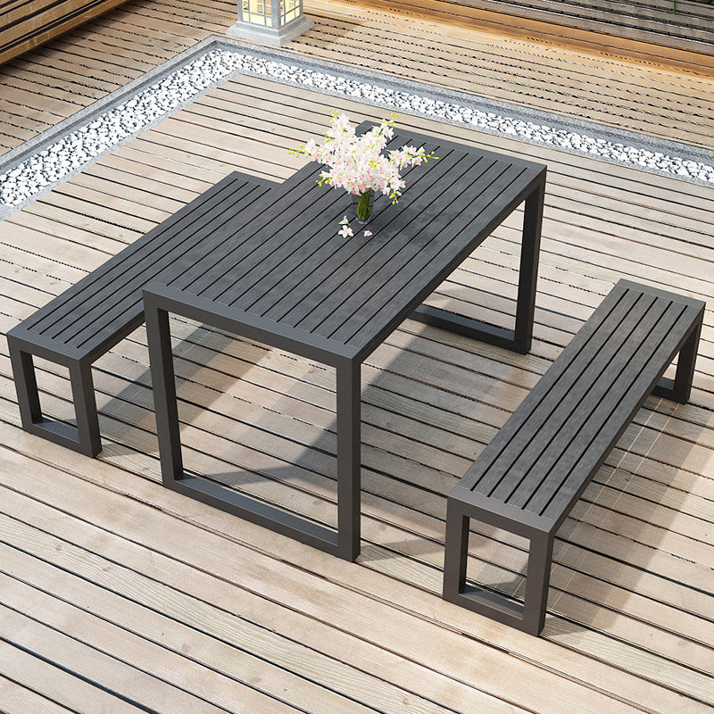 Modern Style 1/2/3 Pieces Rectangular Picnic Table Manufactured Wood Picnic Table Set