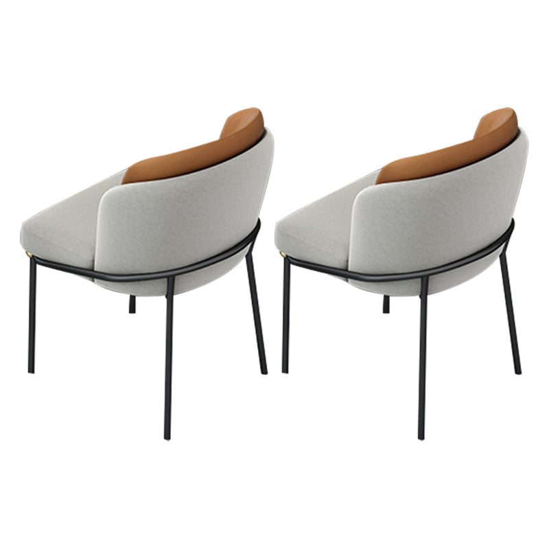 White Faux Marble Top Dining Table Set 1/2/5 Pieces Round Dining Set with Padded Chairs