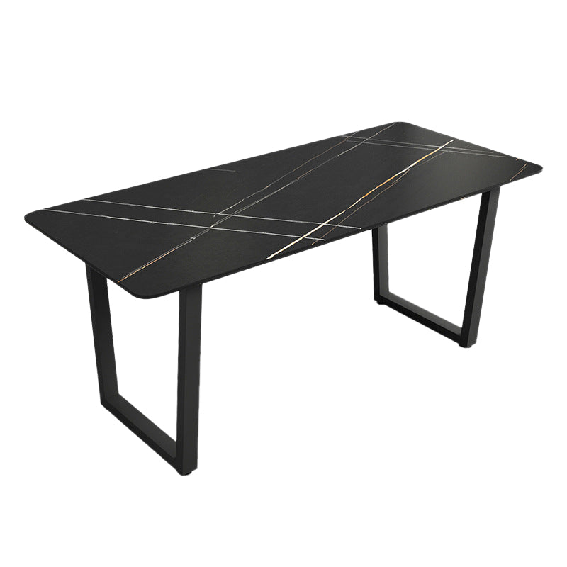 Modern 1/5 Pieces Dining Set Rectangle Stone Dining Table Set for Living Room
