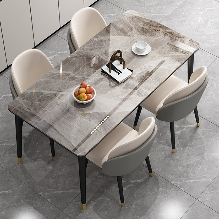 Modern 1/2/5/7 Pieces Dining Set Rectangle Faux Marble Dining Table for Dining Room