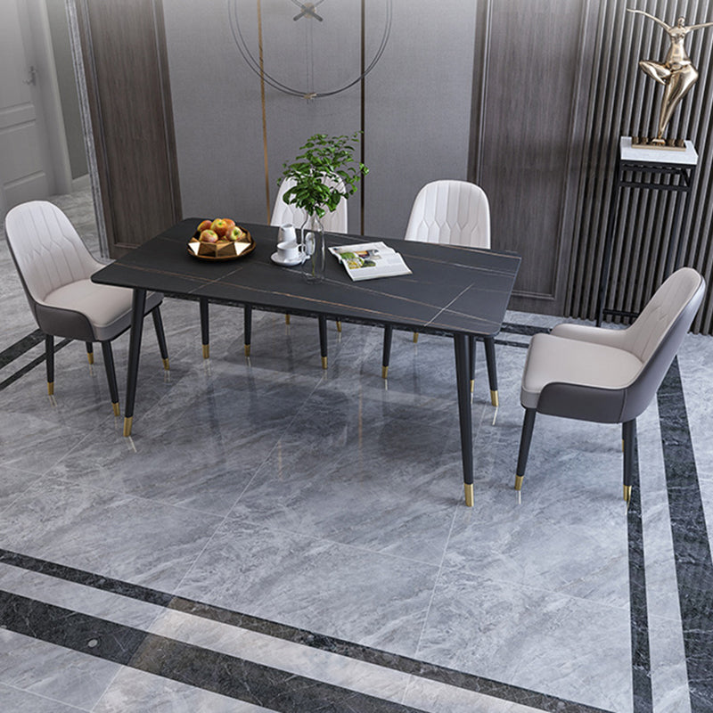 Modern 1/2/5/6/7 Pieces Dining Set Rectangle Stone Dining Table for Dining Room
