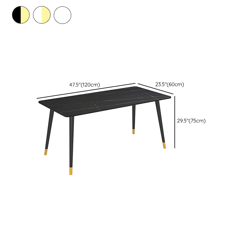 Modern 1/2/5/6/7 Pieces Dining Set Rectangle Stone Dining Table for Dining Room