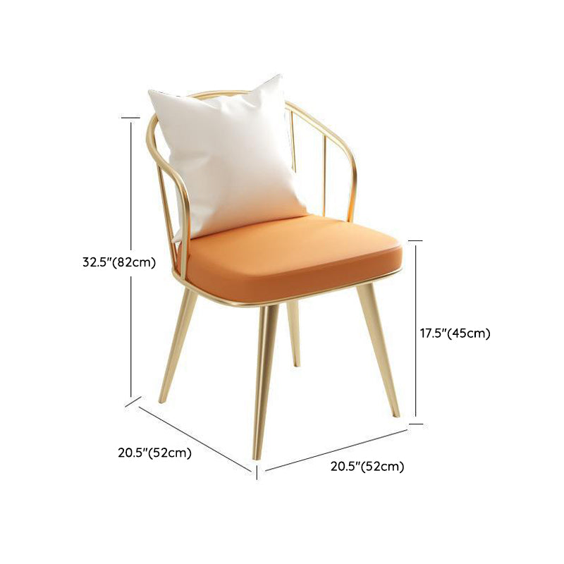 Modern Dinette Set with Metal Chairs 1/2/4/5 Pieces Glossy White Dining Table Set