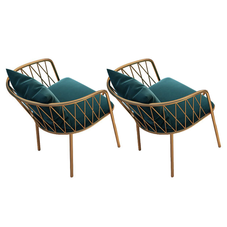 Glam Dinette Set for Home 1/2/3/5 Pieces White Dining Table Set with Metal Chairs