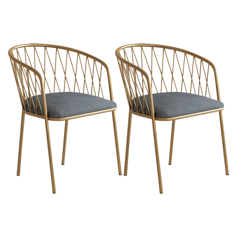 Glam Dinette Set for Home 1/2/3/5 Pieces White Dining Table Set with Metal Chairs