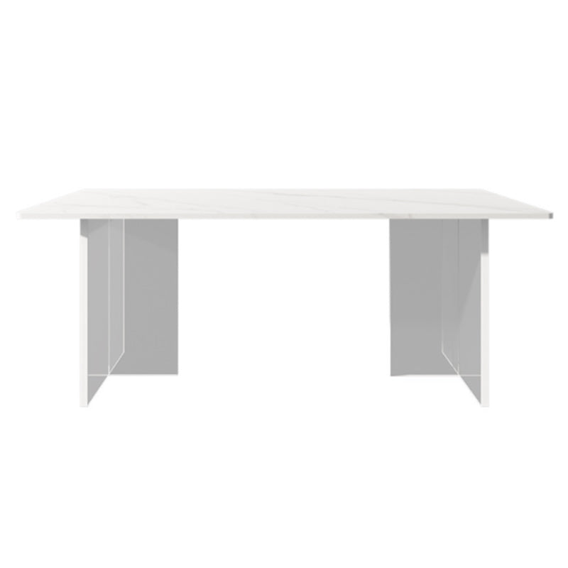 Modern 1/2/5/7 Pieces Dining Set Rectangle Stone Dining Table for Cafe