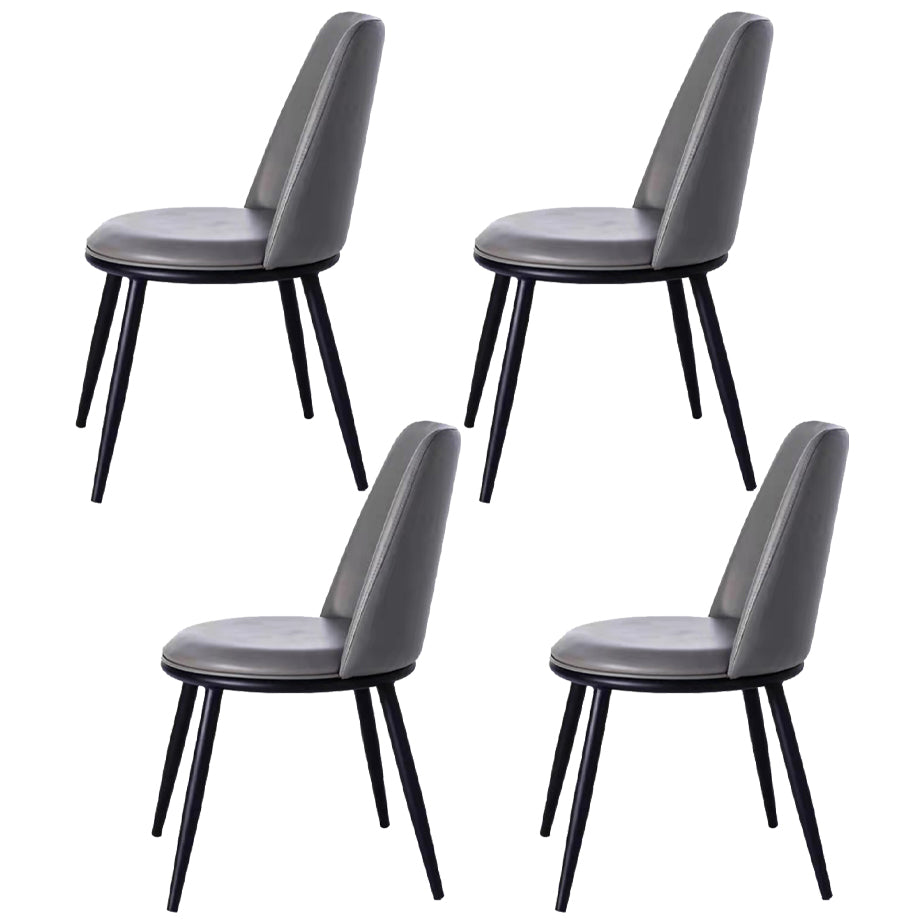 Glam Dinette Set with Faux Leather Chairs 1/4/5/7 Pieces Dining Table Set