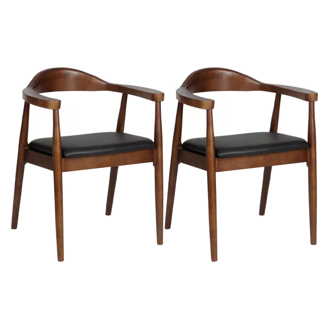 Brown Solid Wood Dining Table Set 1/2/5/7 Pieces Industrial Dinette Set for Home