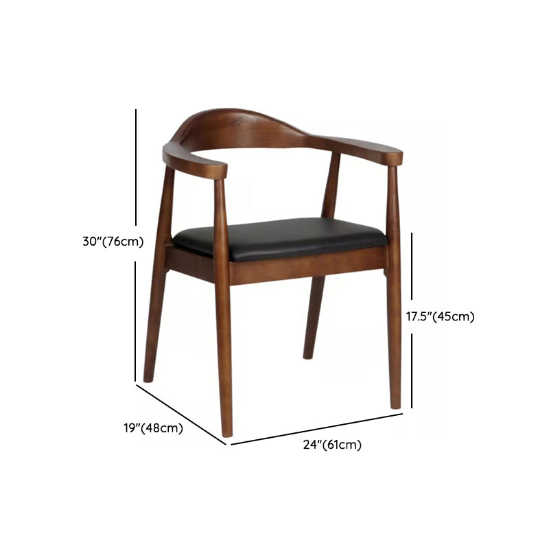 Brown Solid Wood Dining Table Set 1/2/5/7 Pieces Industrial Dinette Set for Home