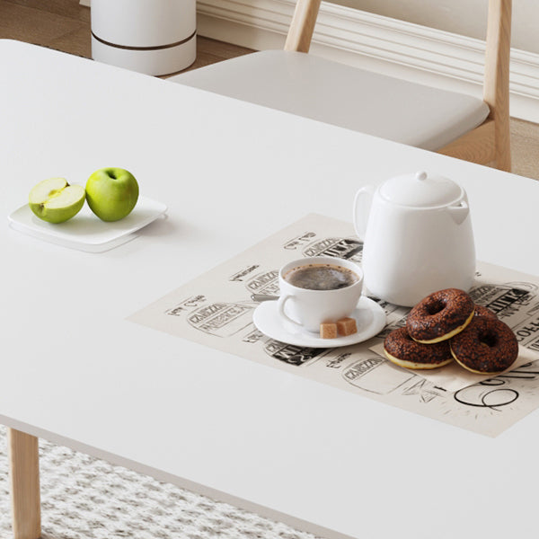 Contemporary Dining Set 1/5 Pcs Solid Wood Frame Dining Table and Chairs