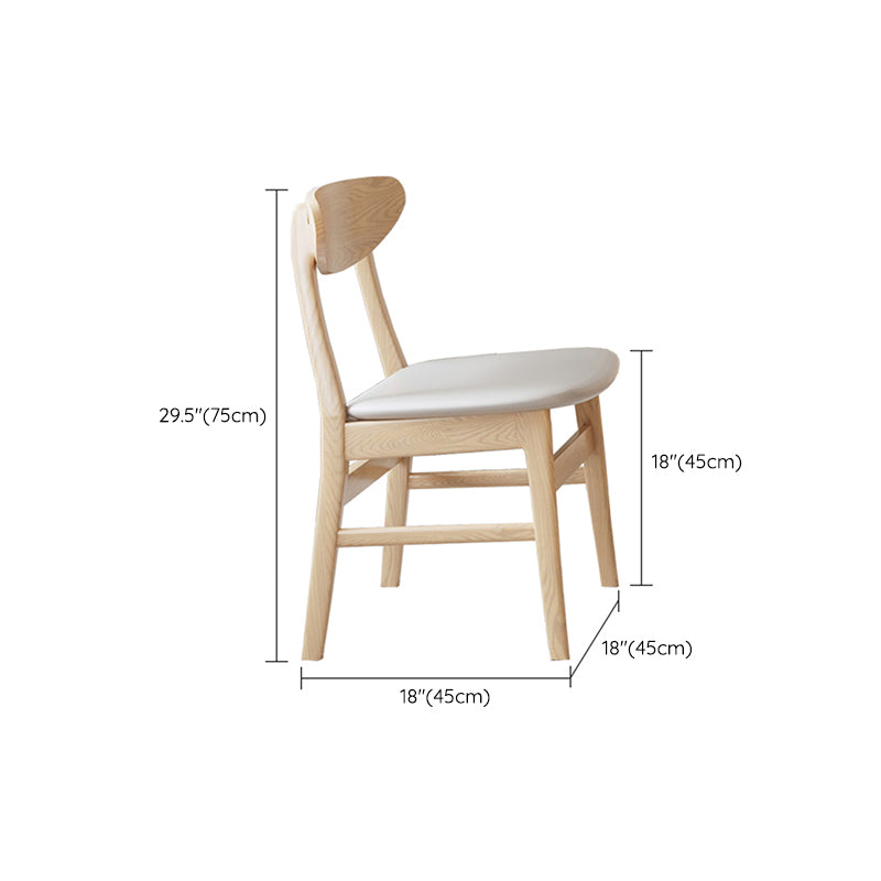 Contemporary Dining Set 1/5 Pcs Solid Wood Frame Dining Table and Chairs