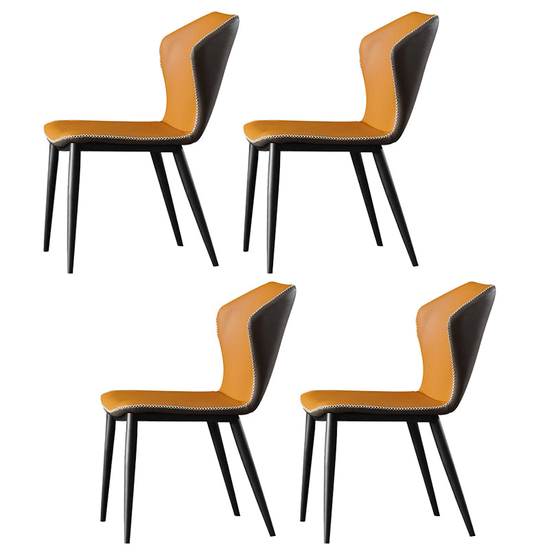 Modern Stone Dining Set 1/4/5/7 Pieces Rectangle Dining Table Set with Wingback Chairs