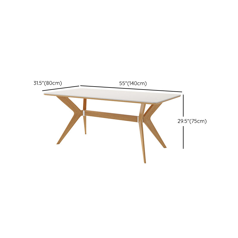 Stone Top Dining Table Set with Wooden Frame 1/4/5/7 Pieces Modern Dinette Set for Home