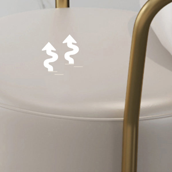 Glam Dinette Set with Leather Chairs 1/4/5 Pieces Glossy White Stone Dining Table Set