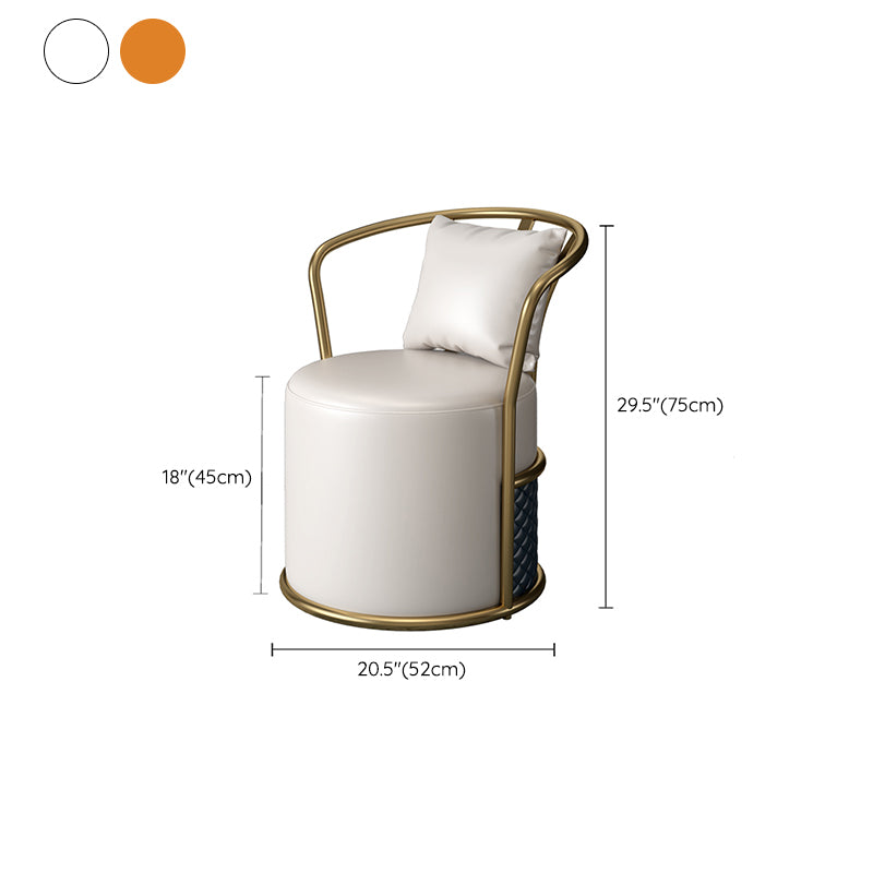 Glam Dinette Set with Leather Chairs 1/4/5 Pieces Glossy White Stone Dining Table Set