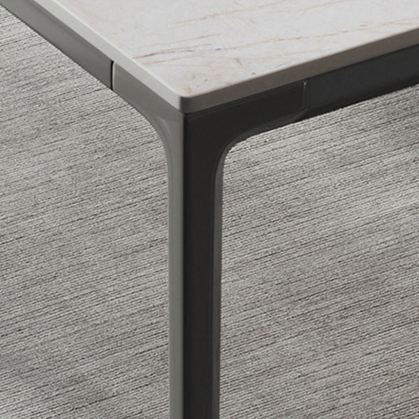 Modern Dining Table Set 1/5/7 Pcs Stone Dining Table with Wingback Chairs