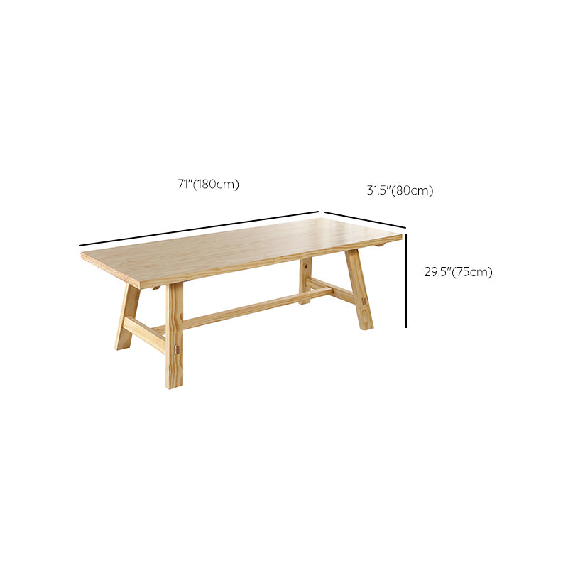 Modern Dining Set 1/3/5/6 Pcs Solid Wood Dining Table and Chairs