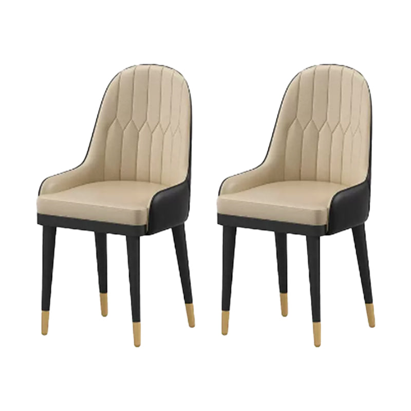 Glam Dining Table Set 1/2/7 Pcs Sintered Stone Dining Table and Upholstered Chairs