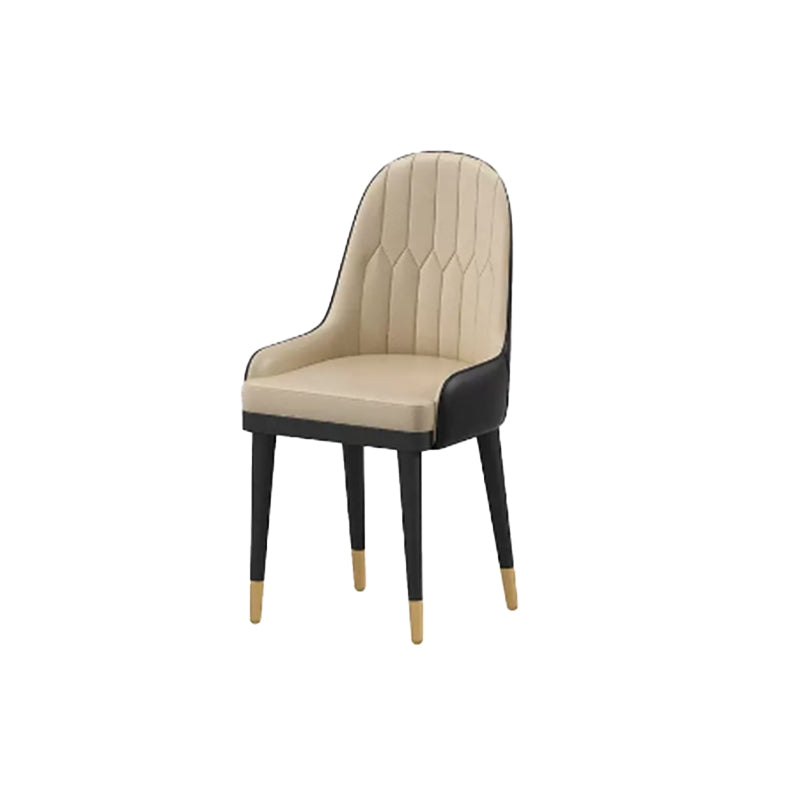 Glam Dining Table Set 1/2/7 Pcs Sintered Stone Dining Table and Upholstered Chairs