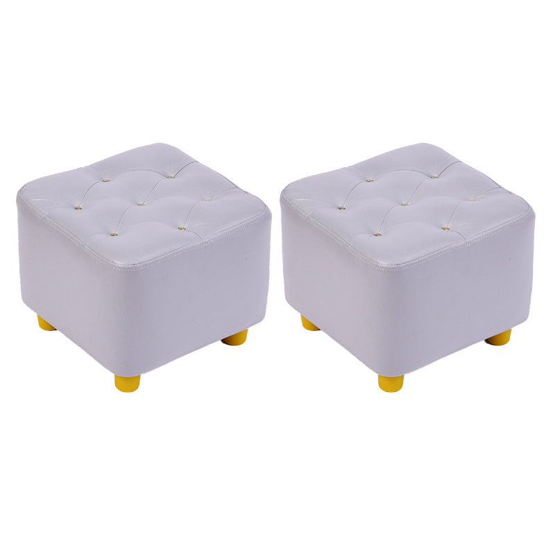 Modern Standard Pouf Water Resistant Square Cube for Home Decor