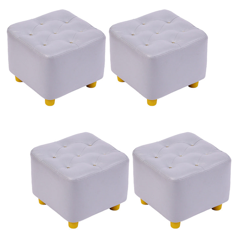 Modern Standard Pouf Water Resistant Square Cube for Home Decor
