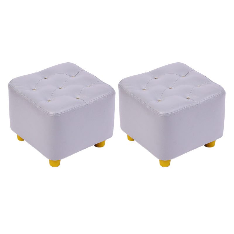 Modern Standard Pouf Water Resistant Square Cube for Home Decor