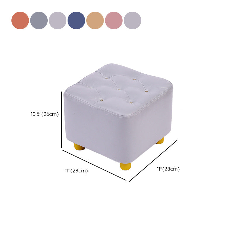 Modern Standard Pouf Water Resistant Square Cube for Home Decor