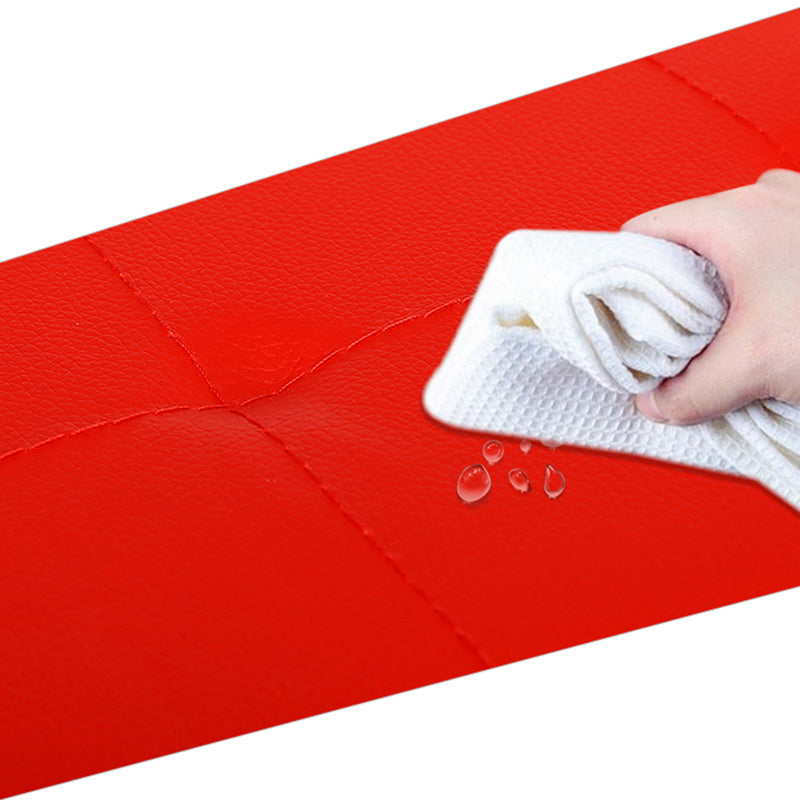 Modern Color Block Square Cube Water Resistant Storage Ottoman