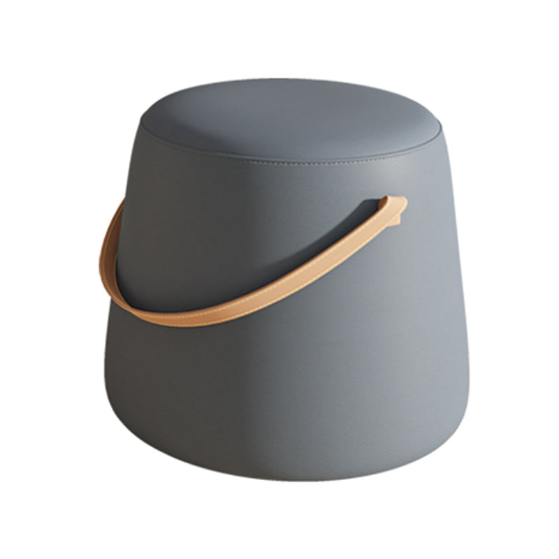 Orange Contemporary Pouf Water Resistant Pouf for Home Decoration