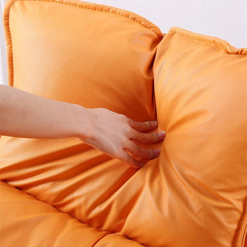 Modern Rocker Chair Metal Frame Dirt Resistant Spindle Rocker Chair with Cushions