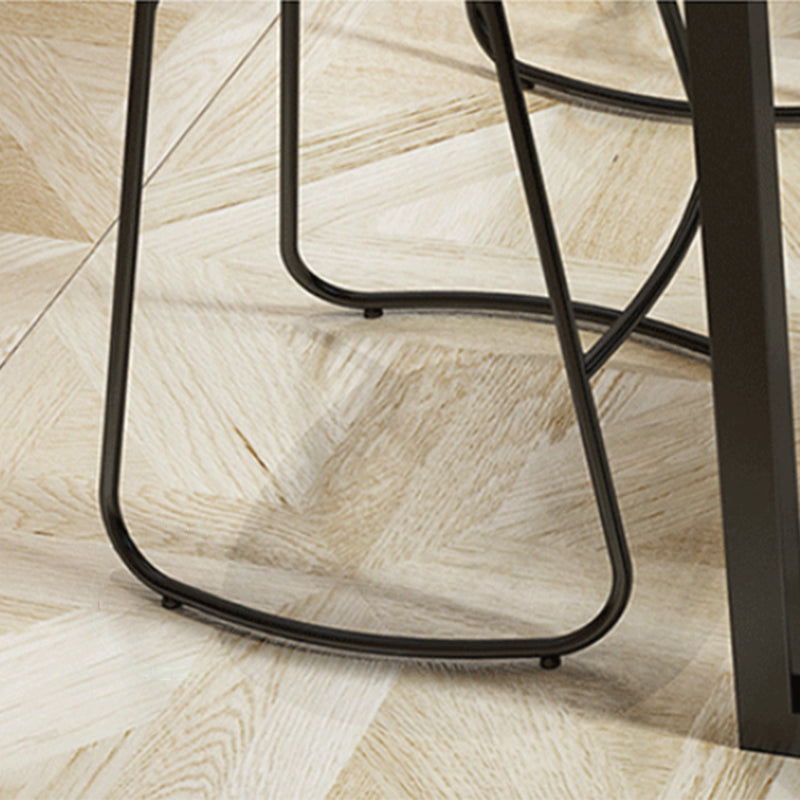 Contemporary Solid Wood Counter Stool Saddle Seat Bar Stool for Indoor