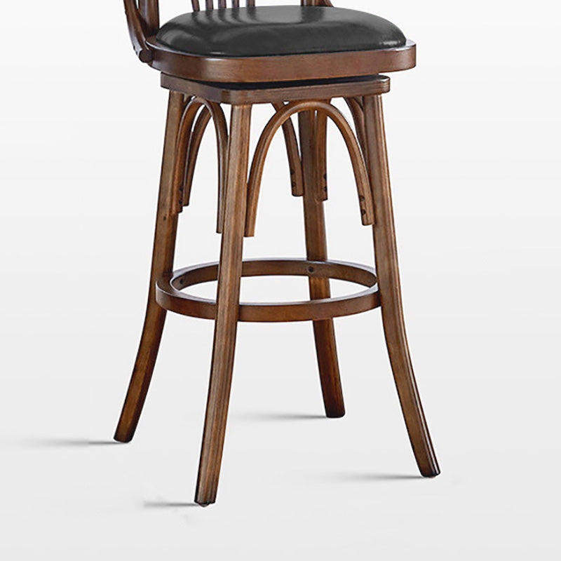 Contemporary Wooden Counter Height Stools Armless Bar Stool for Living Room