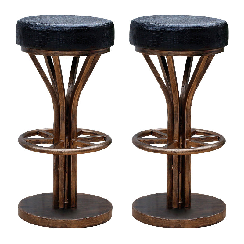 Contemporary Stainless Steel Counter Height Stools Backless Stool