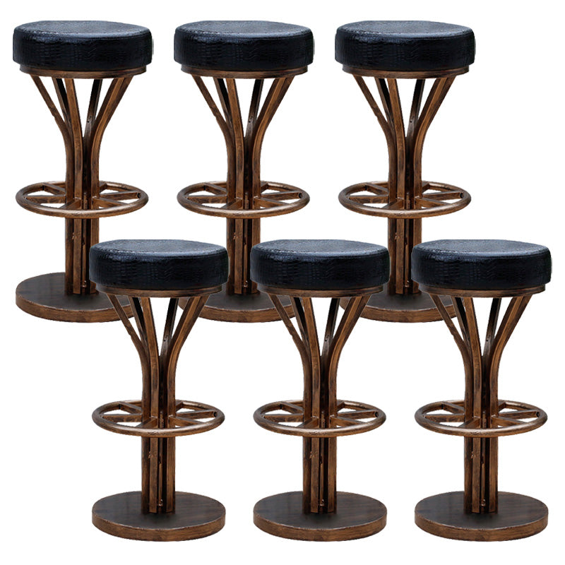 Contemporary Stainless Steel Counter Height Stools Backless Stool