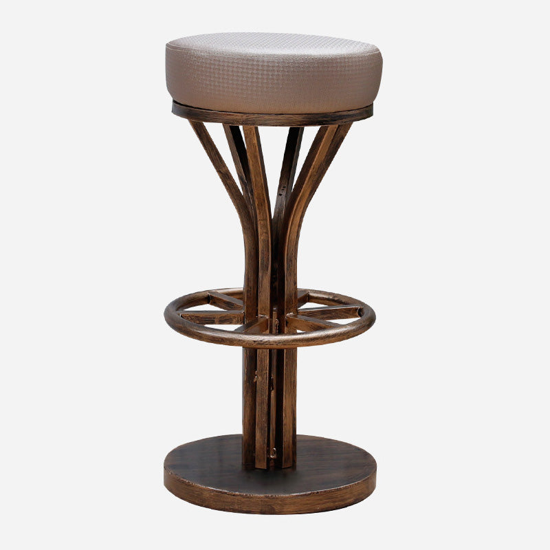 Contemporary Stainless Steel Counter Height Stools Backless Stool