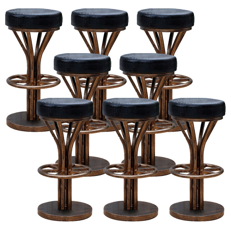 Contemporary Stainless Steel Counter Height Stools Backless Stool