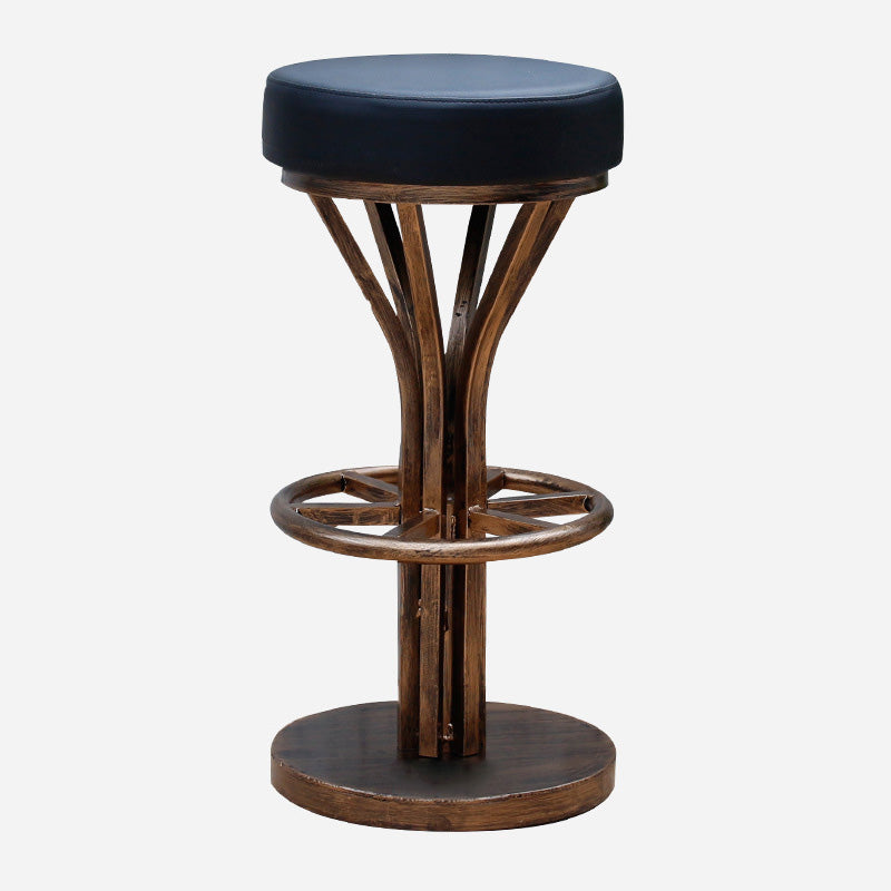 Contemporary Stainless Steel Counter Height Stools Backless Stool