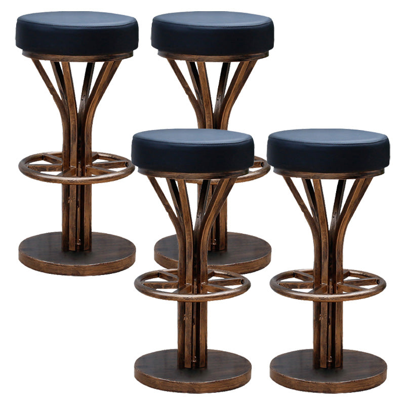 Contemporary Stainless Steel Counter Height Stools Backless Stool