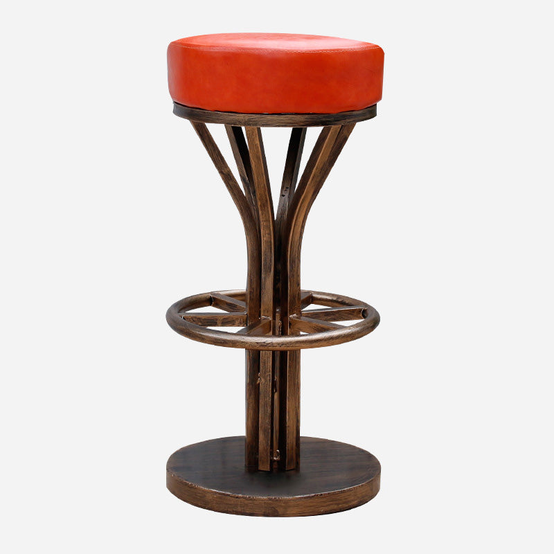 Contemporary Stainless Steel Counter Height Stools Backless Stool