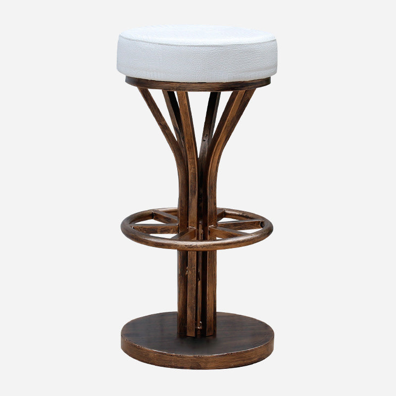 Contemporary Stainless Steel Counter Height Stools Backless Stool